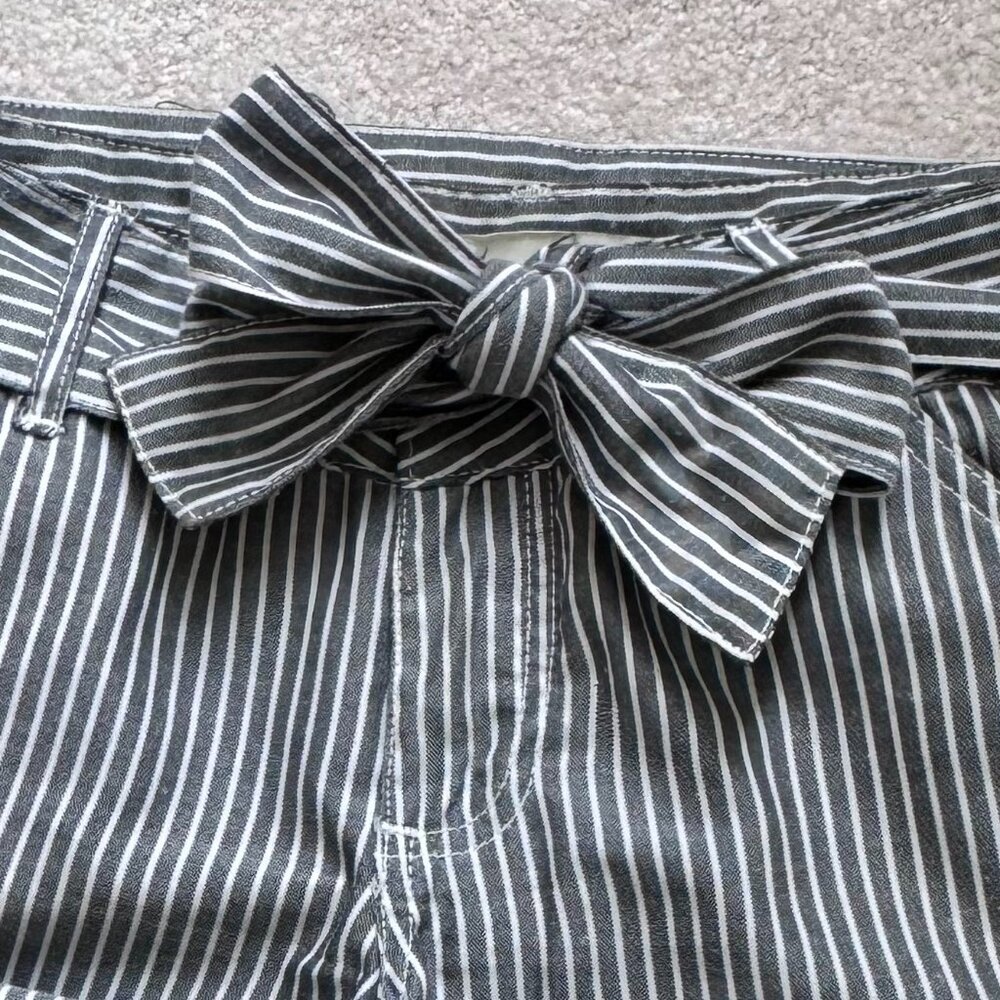 Cotton Front Bow Tailored Shorts